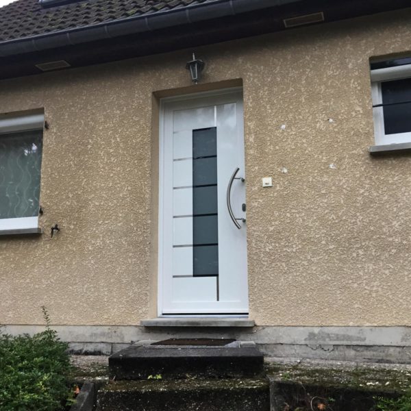 Porte alu blanche Alsace