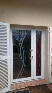 Porte entrée vitrée Alsace