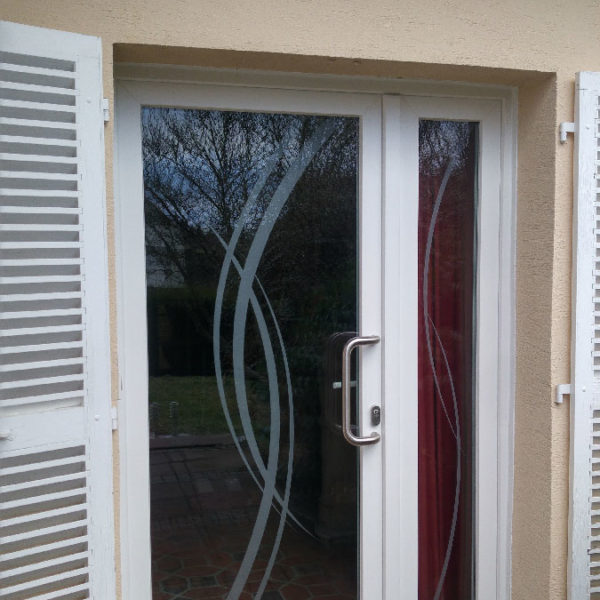 Porte entrée vitrée Alsace