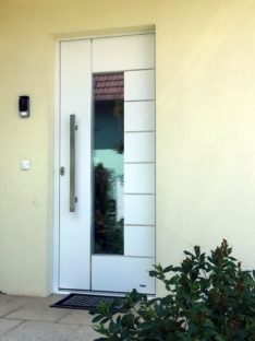 Porte aluminium blanc Alsace